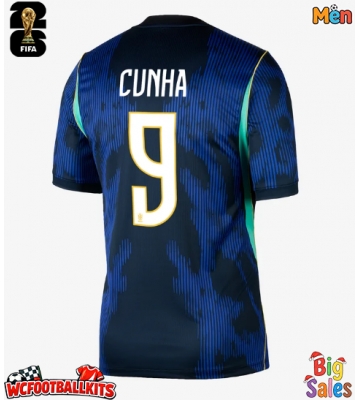 Brazil Matheus Cunha #9 Replica Away Stadium Shirt World Cup 2026 Short Sleeve